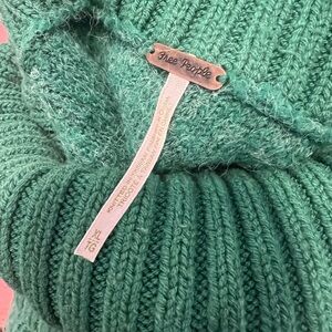 Free People Oversized Green Sweater XL
